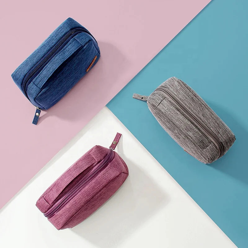 Travel for Bags Waterproof Polyester Zipper Fashion Eco-friendly Makeup Cosmetic Bag Cable Organizer Women Excellent