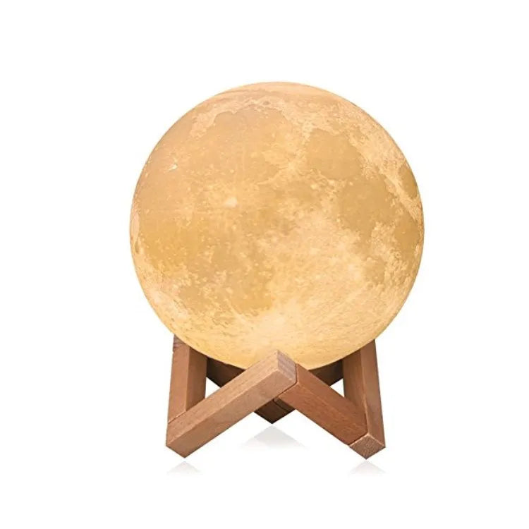 Hot Sale Led 3D Living Room Decoration Lighting Moon Small Night Light Lamp Home Decor USB Charging Print Baby Light PVC