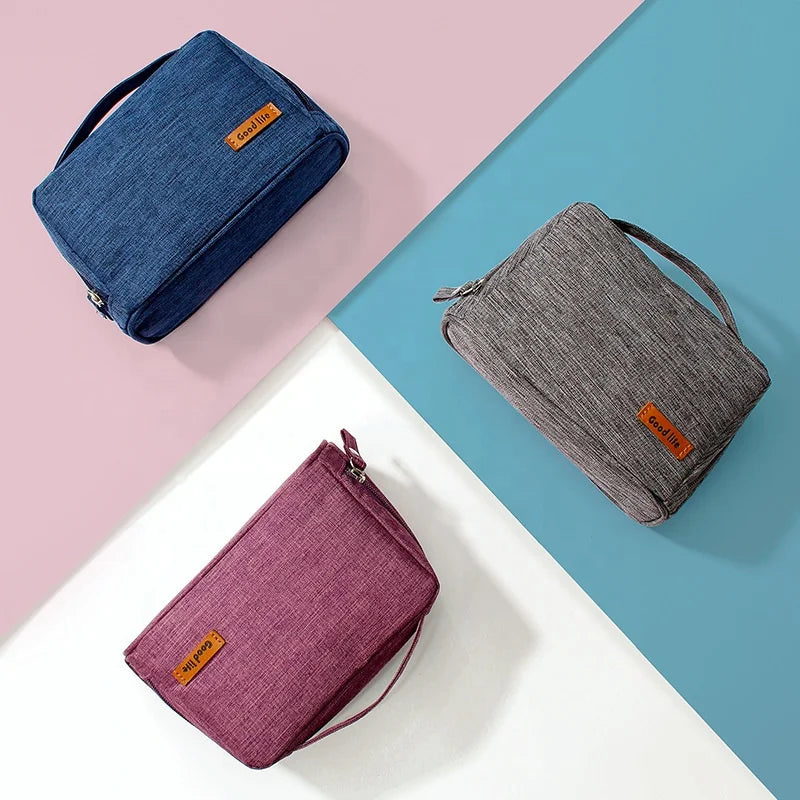 Travel for Bags Waterproof Polyester Zipper Fashion Eco-friendly Makeup Cosmetic Bag Cable Organizer Women Excellent