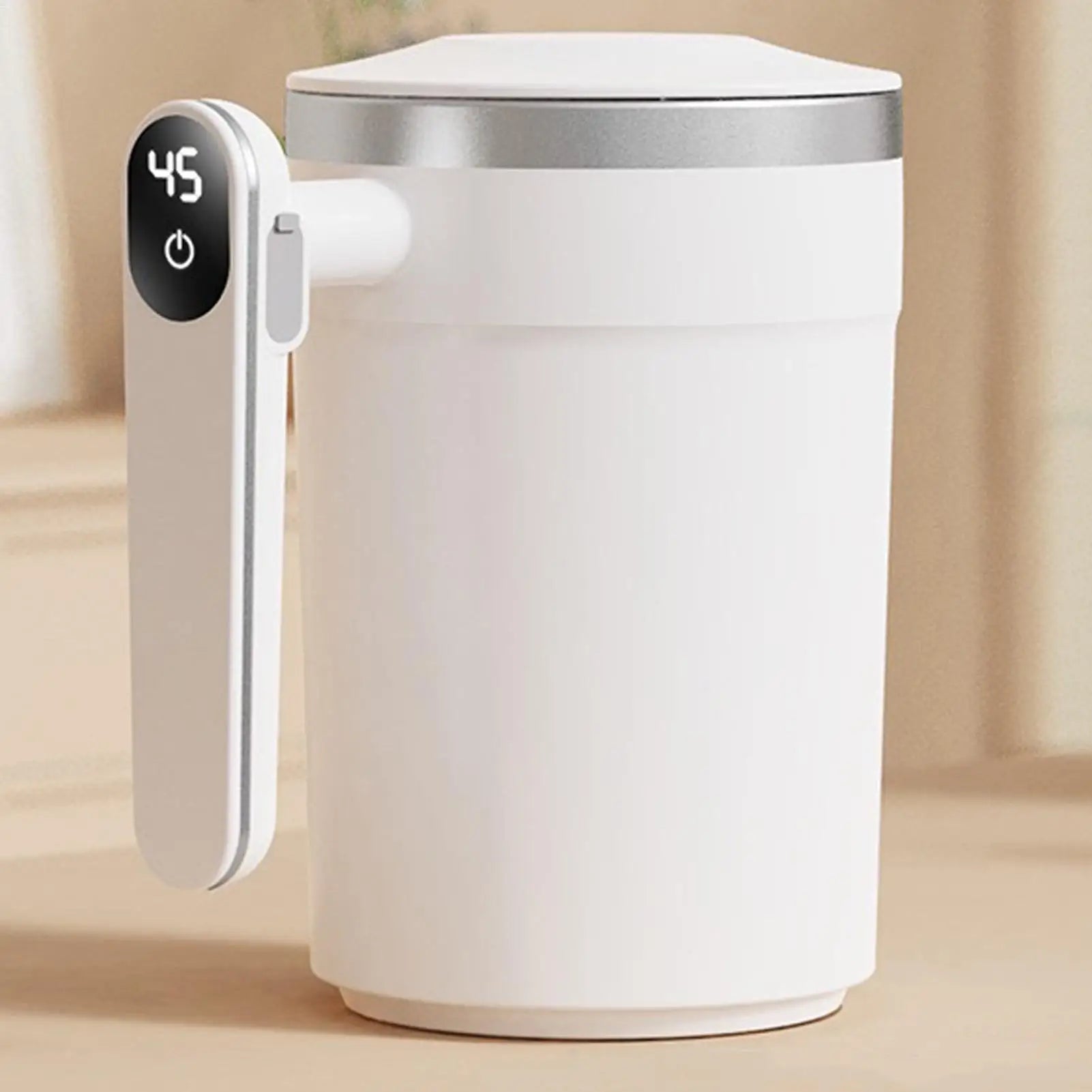 400ml Self Stirring Coffee Mug Electric Stainless Steel USB Rechargeable with LCD Thermometer for Mixing Tea Milk Hot Chocolate
