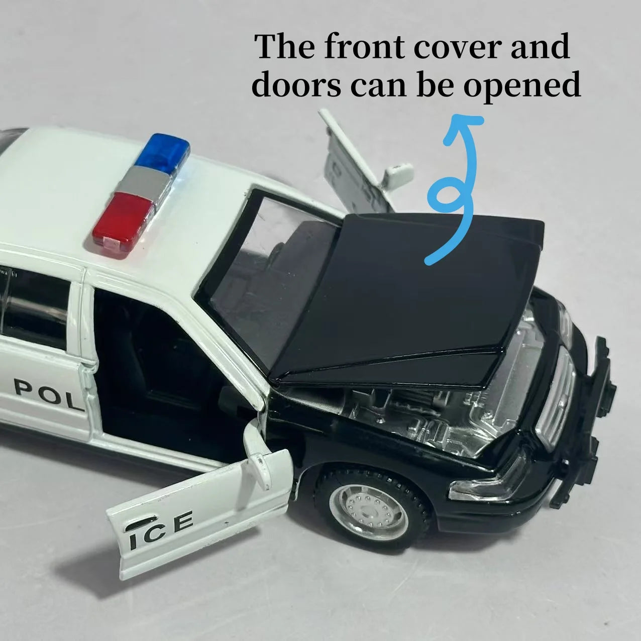 Toy Alloy Model Car - Police Car And Taxi - Collectible Vehicle Models for Kids And Collectors
