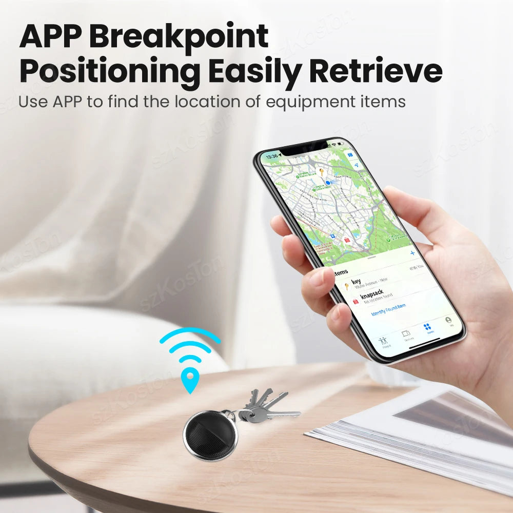 GPS Tracker For IOS Smart Bluetooth-compatible Mini GPS Locator Wallet Key Finder Anti Lost Device Work with Find My APP