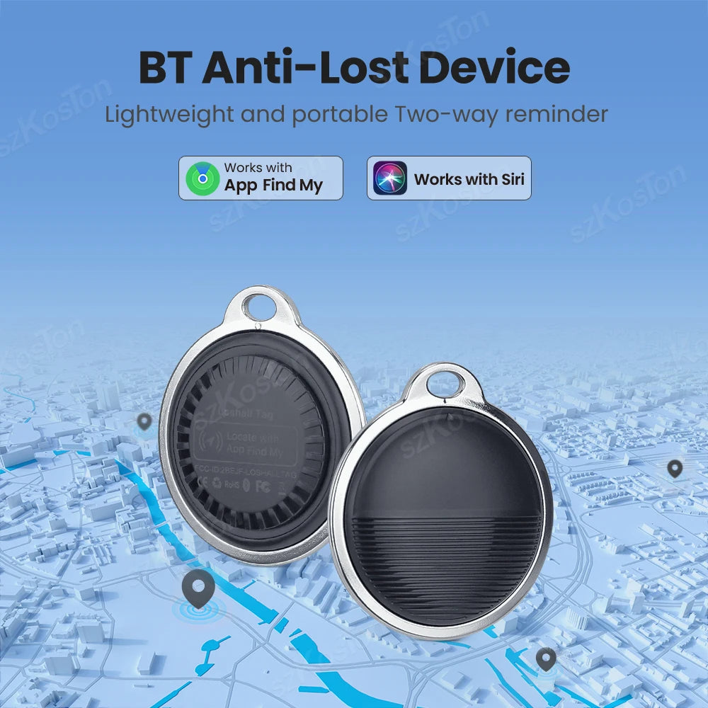GPS Tracker For IOS Smart Bluetooth-compatible Mini GPS Locator Wallet Key Finder Anti Lost Device Work with Find My APP