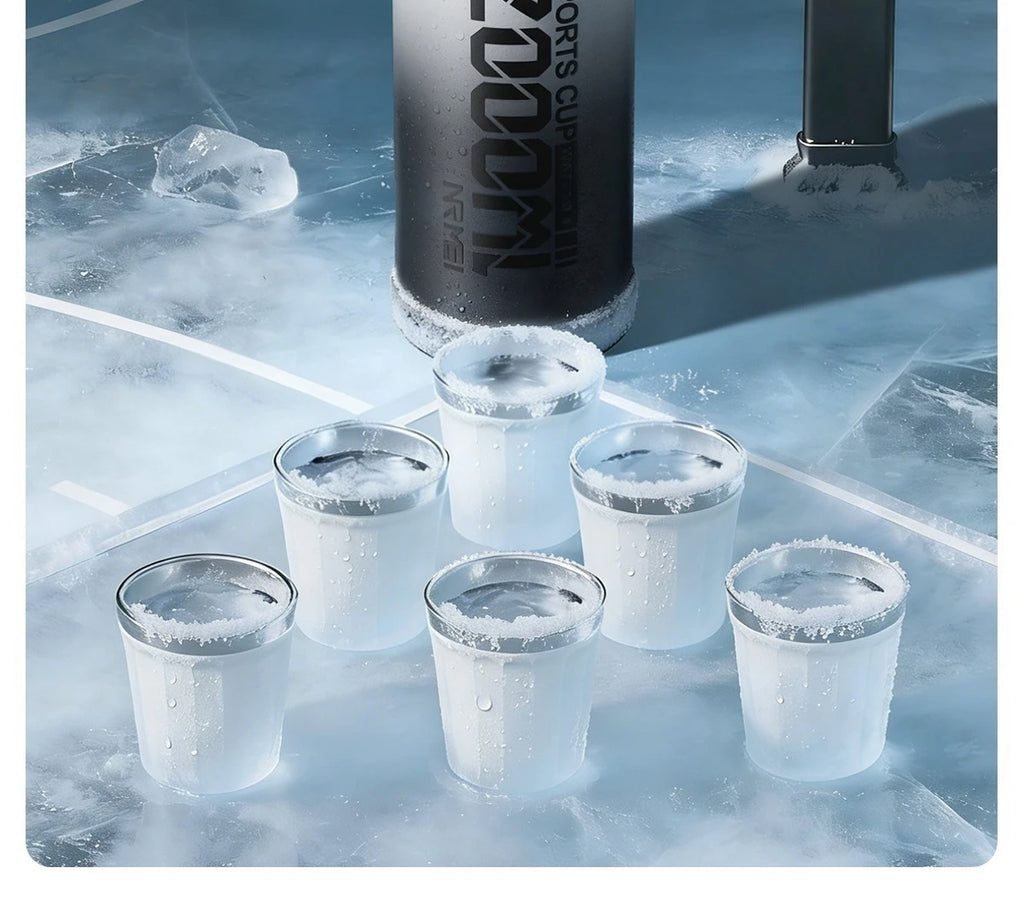 Large Capacity Tumble Thermos Water Bottle 316 Stainless Steel With Straw Handle Cup Flask  Vacuum Insulated Tumbler