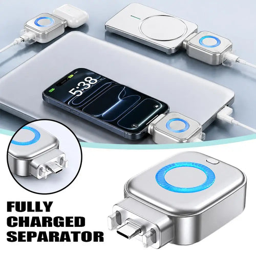 140W Type-C Auto Power Cutoff Charging Separator, Intelligent Full Charge Disconnect Protector, Anti-overcharge Charging Safety