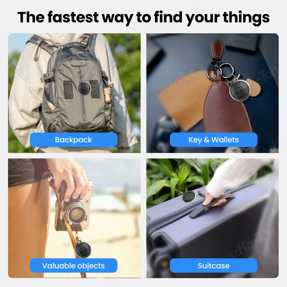 GPS Tracker For IOS Smart Bluetooth-compatible Mini GPS Locator Wallet Key Finder Anti Lost Device Work with Find My APP