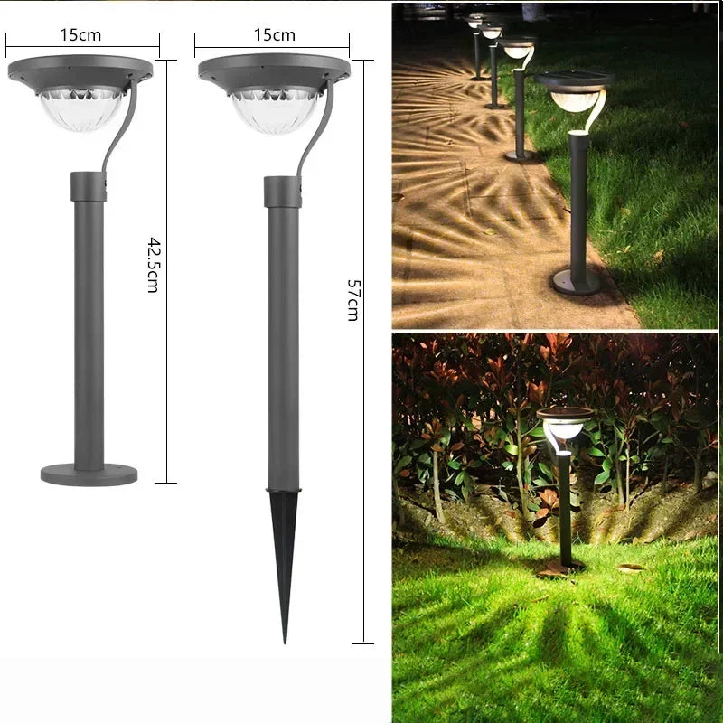 Solar Outdoors Lights New Garden Lamps Powered Waterproof Landscape Path For Yard Lawns Patio Christmas Decoration LED Lightings