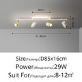 Modern Nordic Strip Led Chandeliers With Spotlights For Living Room Bedroom Balcony Corridor Lights Black White Decor Lighting F