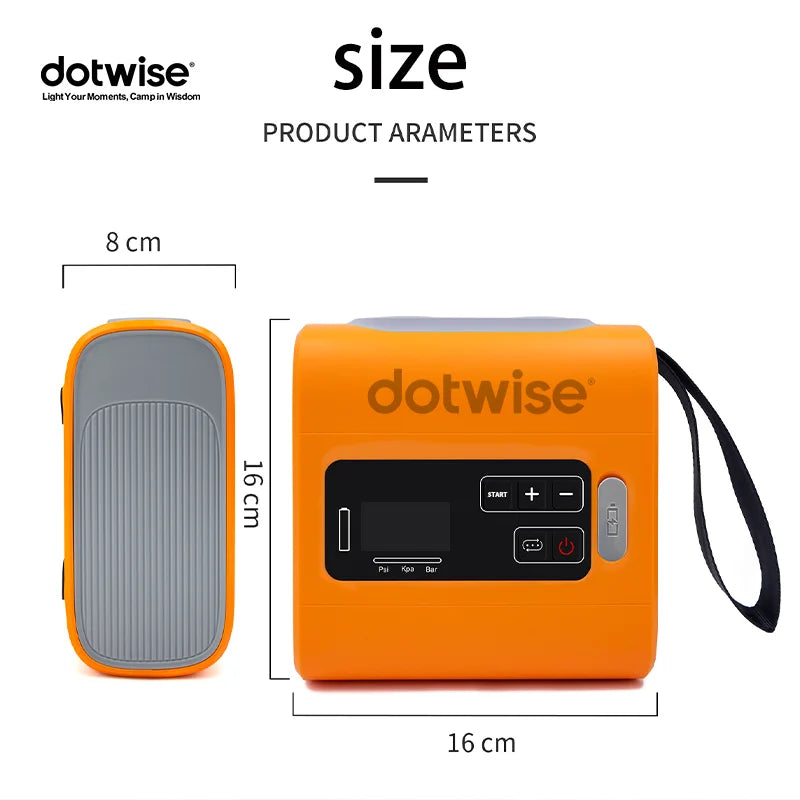 Electric Wireless Portable Rechargeable Inflator Pump SUP Inflator Pump Suitable for Charging Inflatable Tents Kayaks