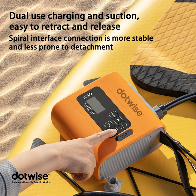 Electric Wireless Portable Rechargeable Inflator Pump SUP Inflator Pump Suitable for Charging Inflatable Tents Kayaks