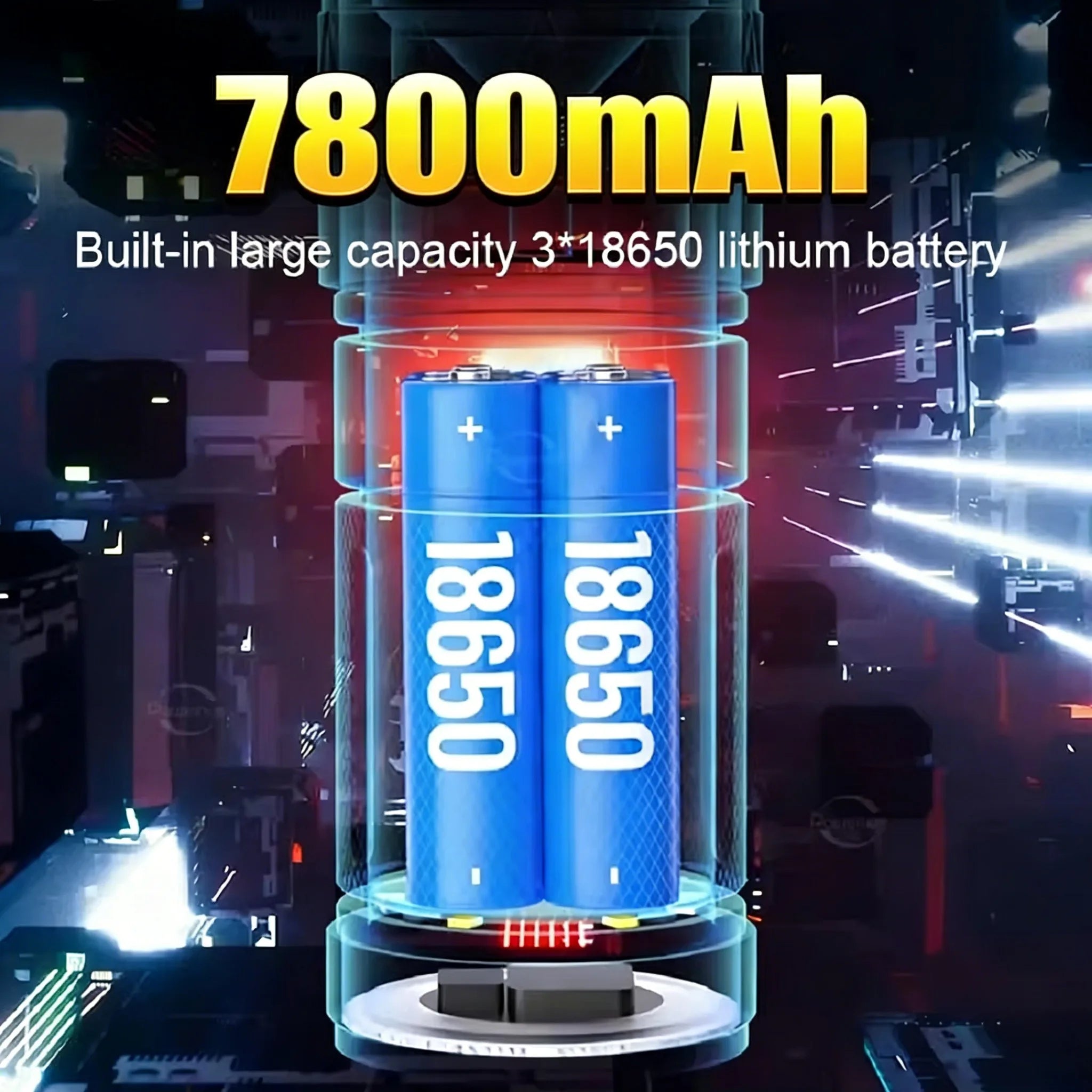 White Laser Handhold Flashlight Tactical Rechargeable LED Flashlight 18650 Battery Power Bank Zoom Torch Outdoor Camping Lantern