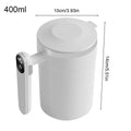 400ml Self Stirring Coffee Mug Electric Stainless Steel USB Rechargeable with LCD Thermometer for Mixing Tea Milk Hot Chocolate