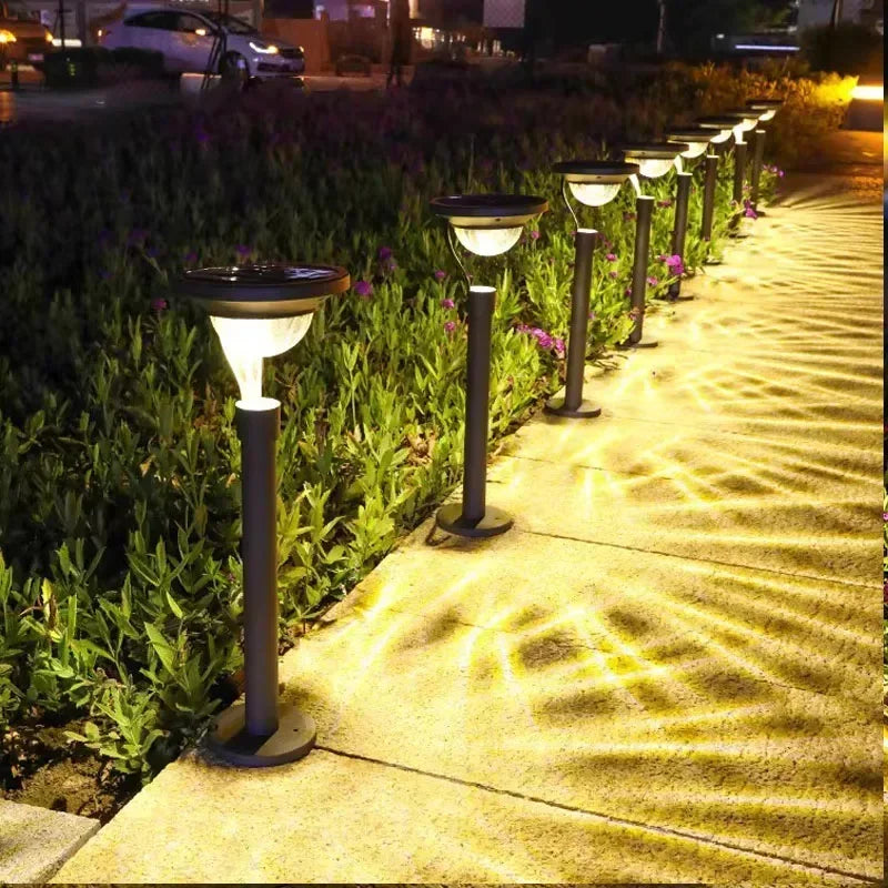 Solar Outdoors Lights New Garden Lamps Powered Waterproof Landscape Path For Yard Lawns Patio Christmas Decoration LED Lightings