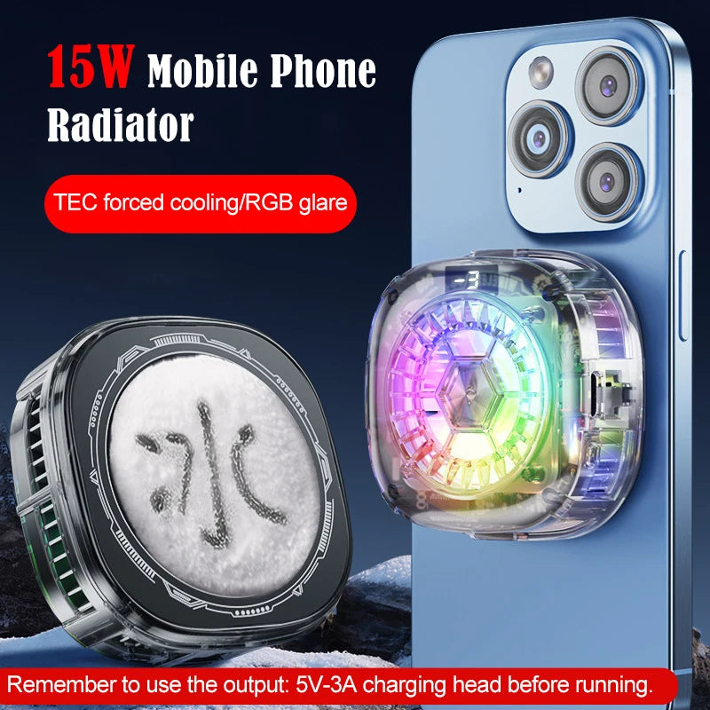 Cooler Gamer For Cell Phone Cooling Fan For Mobile Phone Cooler Phone Gaming Processor Cooler Cell Cooling Phone Fan Radiator