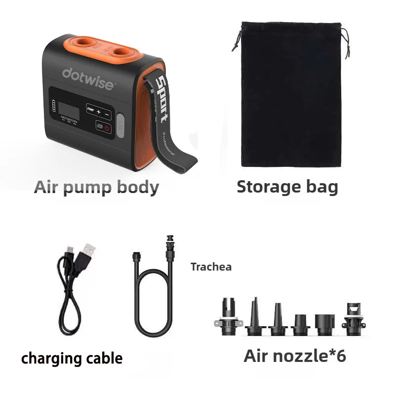 Electric Wireless Portable Rechargeable Inflator Pump SUP Inflator Pump Suitable for Charging Inflatable Tents Kayaks