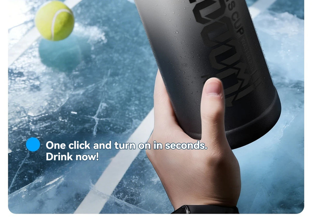 Large Capacity Tumble Thermos Water Bottle 316 Stainless Steel With Straw Handle Cup Flask  Vacuum Insulated Tumbler