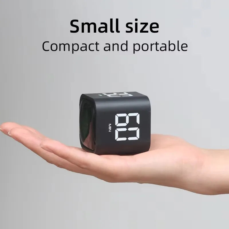 Flip Timer Pause And Resume Mute Vibration Adjustable Sound Alarm 5 10 30 60 Minute Countdown For Task Work Study Kitchen