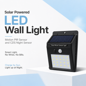 Solar Lights – Solar Powered LED Wall Light with Motion PIR Sensor Price in Bangladesh